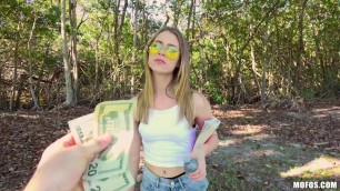 Wild Blonde Anya Olsen Rides Big Dick In Public Park Mofos