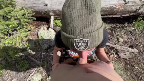 Green Eyed Babe Wanted Some Cum Down Her Throat On Our Hike - sexonly.top/cifvz