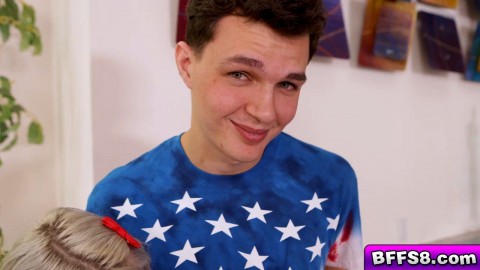 Josh alternately fucks three teen cunts hard and deep