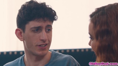 Stepson having his endurance training with his busty stepmom