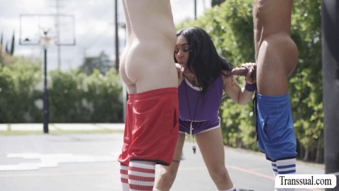 Trans basketball referee analed by players