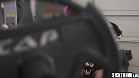 Shemale gym rat Lena Moon fucked in tight ass and enjoyed strangers cock