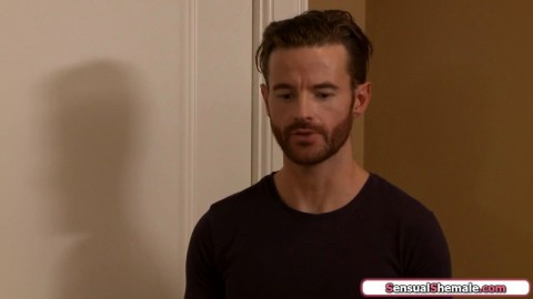 Latin tranny Savannah Thorne gets anal reamed by a big cock