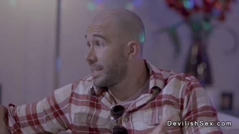 Blonde babe gets fucked in shaved pussy in a resort