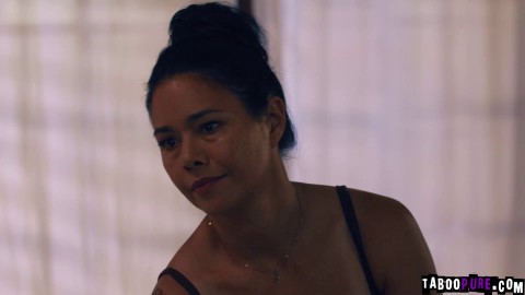 Stepmom makes her stepson fuck her to be able to move on