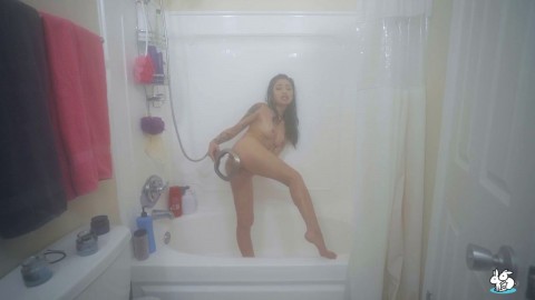 Solo Asian Girl Avery Takes A Hot Shower And Pleasures Her Pussy Gia Derza