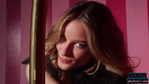 Perfect ass petite Playboy model blonde Roxy Shaw in solo softcore porn