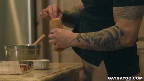 Brock felt horny after knowing that Kyle came in the donut