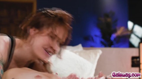 Katie Kush and her naughty softball coach are pictured here