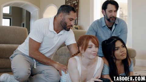 Stepdads Tommy and Damon lustfully eyeing their stepdaughters to fulfill their needs