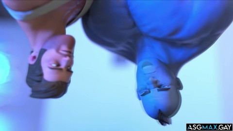 Hilarious and Crazy DOUBLE ANAL Cartoon Gay Sex!