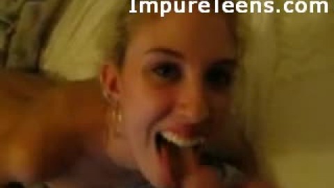 Blonde teen cumshot compilation