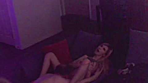 Blonde girl fucks with older man