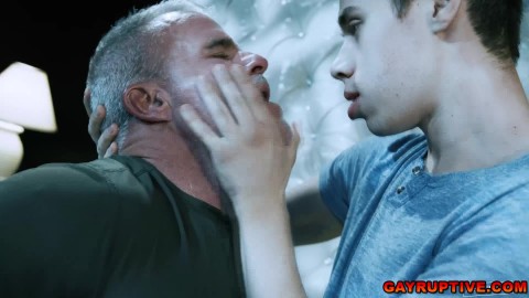 Stepson enjoying his quality time with his stepdad through sex