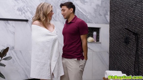 Cory and Max can resist each other no longer and come together for sensual