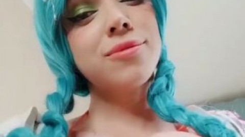 bunny girl plays with butt plug a dildo octokuro porn onlyfans