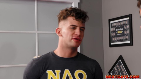 Fraternity president Nico Coopa fucked by A student Trevor Brooks