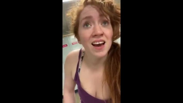redhead milf cums in gym ixxx