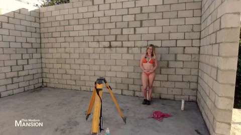 Outdoors Video Of Sexy Cory Chase In Bikini Teasing The Camera Sucking Cock