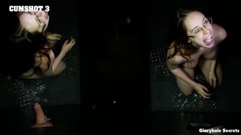 The Pretty Woman Jackie Hoff Fucked Through The Gloryhole With A Big Cock Sibling Porn