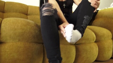 Sniff My Smelly Socks Petite Fuck