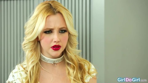 Milf business woman shows her submissive secretary whos boss