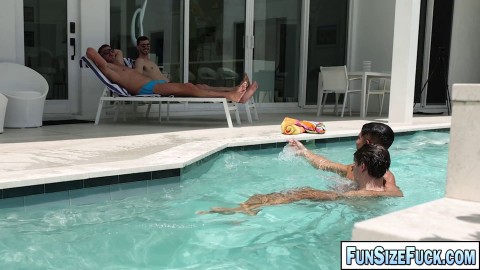 Milo Miles deepthroats Jay Stryker's HUGE dick and then rides it in his ass!