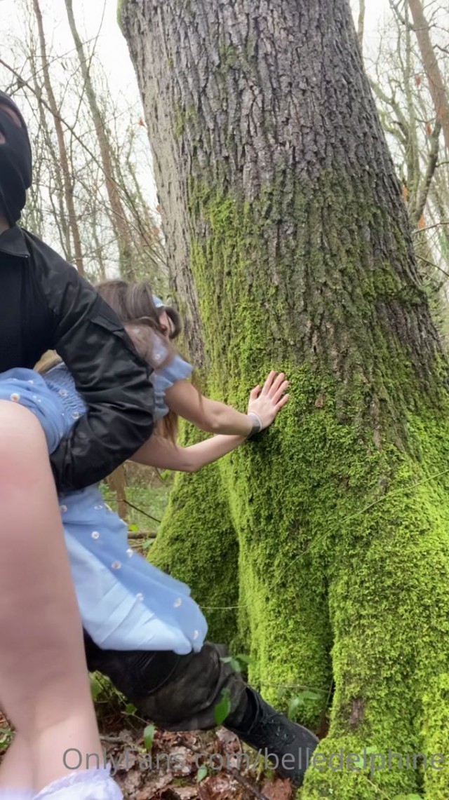belle delphine abused in forest porndude