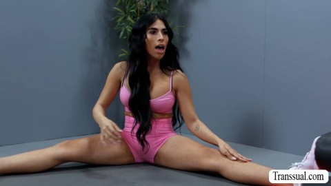 My ass got stretched not by gym but in cock