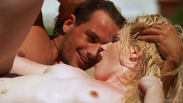 Redhead Beauty Nikki Sweet Enjoys Passionate Sex By The Pool Milf Sucks Dick