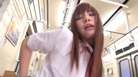 Japanese Teen On The Bus