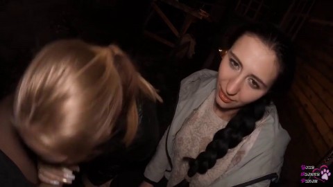 Ffm Threesome Sucking On The Backyard Big Tits Fucking