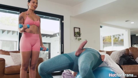 Ehm Victoria your shemale dick ripped through your leggings