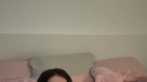 Adrianna Savu in fishnets sundress play with faux-cock - wild XXX!