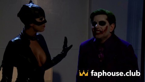 Slutty Cat Woman Hardcore Joker's Big Tits Threesome Of Cosplay Facial Passion My Wife Cums